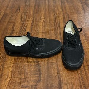 Vans black low top sneaker